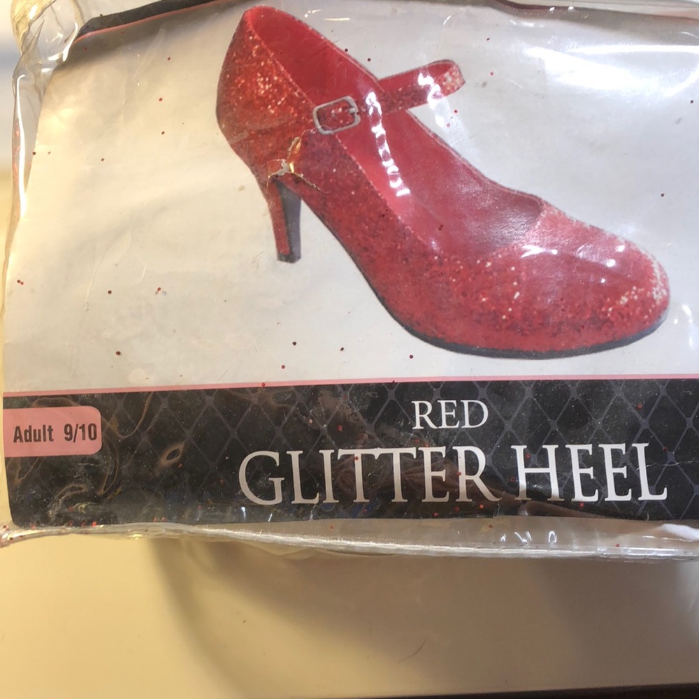 Glitter red heels (Dorothy costume shoes)